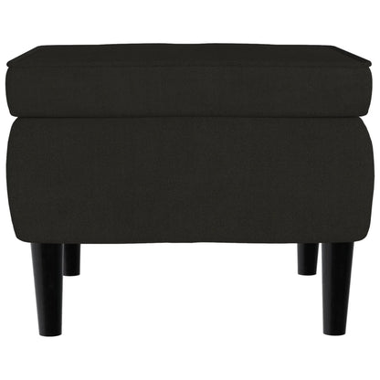 Stool Black Velvet, Rubber Wood Simple Stool Square Modern