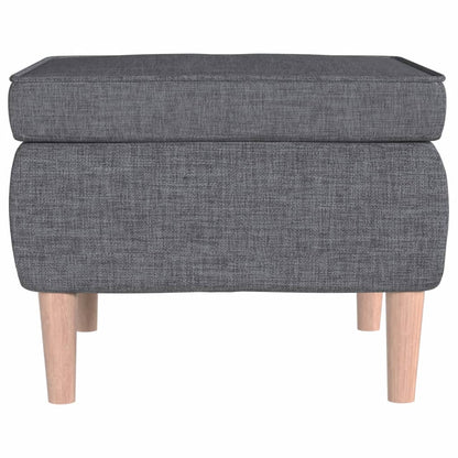 Stool Light grey Fabric (100% polyester), rubber wood Compact