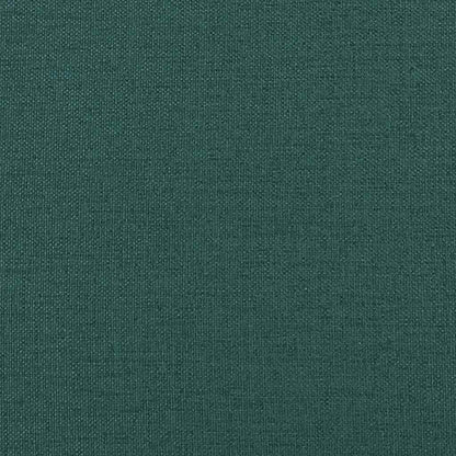 Stool Dark Green Fabric (Polyester), Rubber Wood Compact Footrest