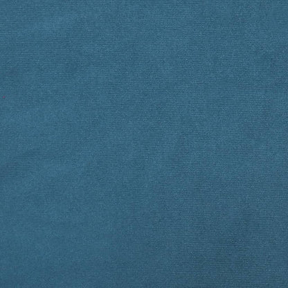 Stool Blue Velvet (100% polyester), rubber wood Compact Footrest