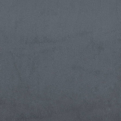 Stool Dark Grey Velvet (100% polyester), rubber wood Compact