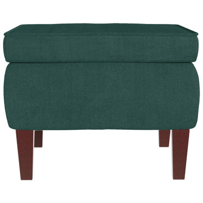 Stool Dark Green Velvet (100% polyester), rubber wood, foam Compact