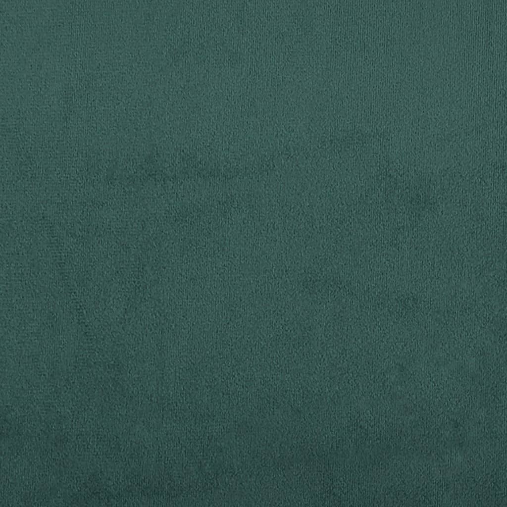 Stool Dark Green Velvet (100% polyester), rubber wood, foam Compact