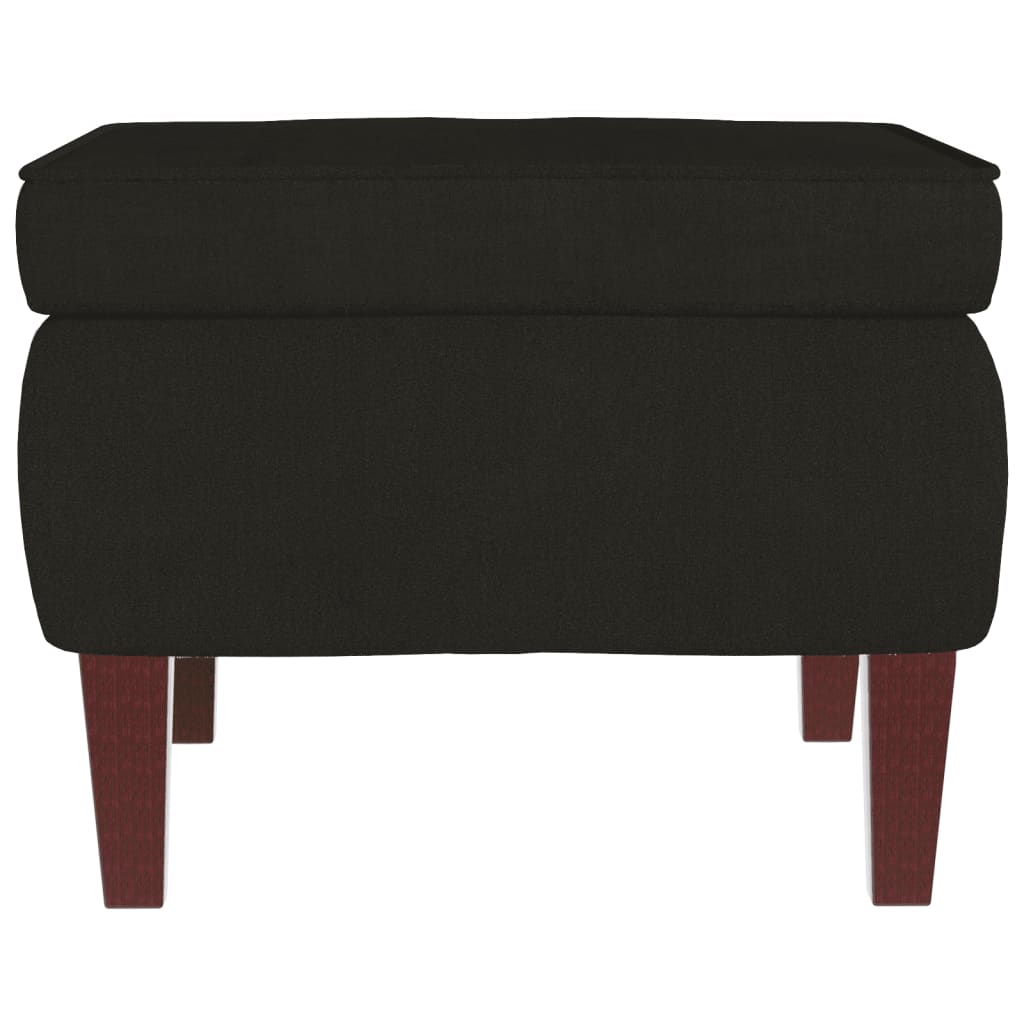 Stool Black Velvet Compact Appealing Design Stool Square