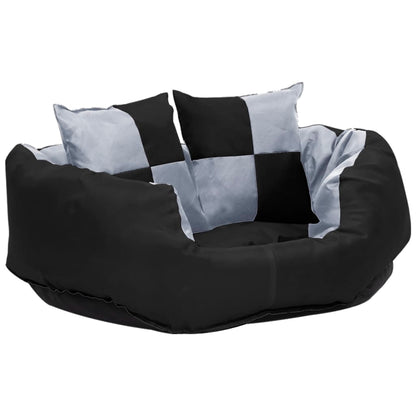 Dog Cushion Grey and Black 420D Oxford Fabric with PU Coating