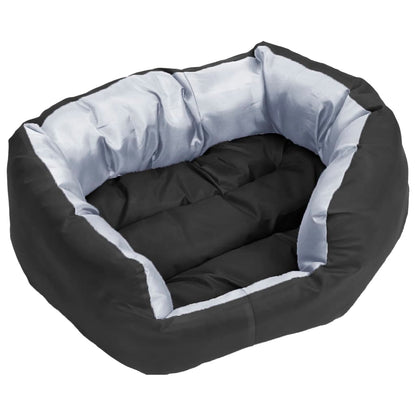 Dog Cushion Grey and Black 420D Oxford Fabric with PU Coating