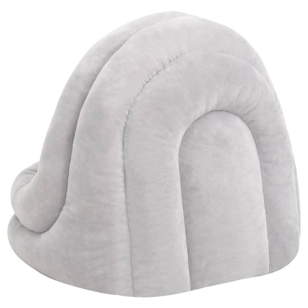Cat Bed Grey and cream Fleece with PP cotton filling Small