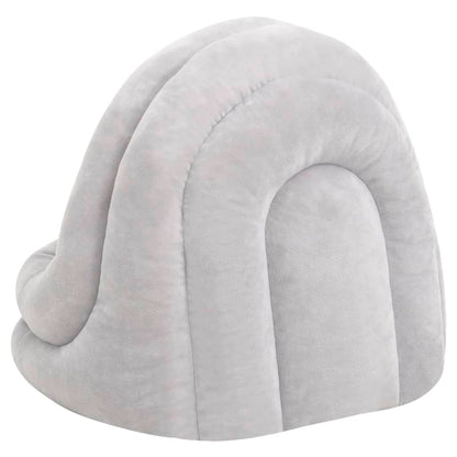 Cat Bed Grey and cream Fleece with PP cotton filling Small