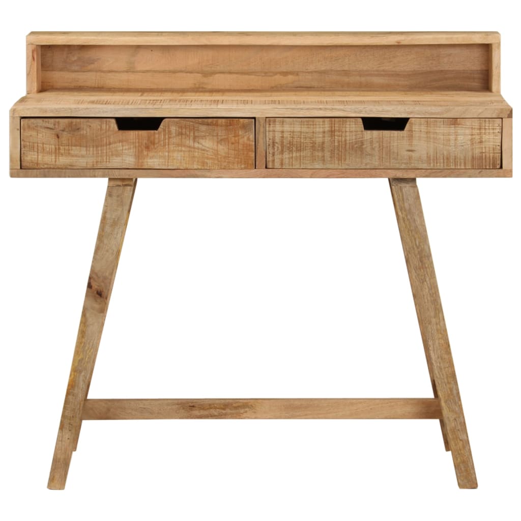 Desk 39.4"x17.7"x35.4" Solid Rough Mango Wood