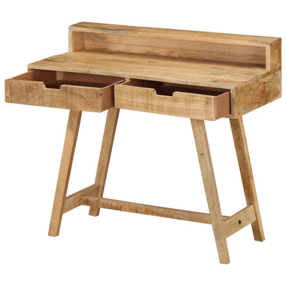 Desk 39.4"x17.7"x35.4" Solid Rough Mango Wood