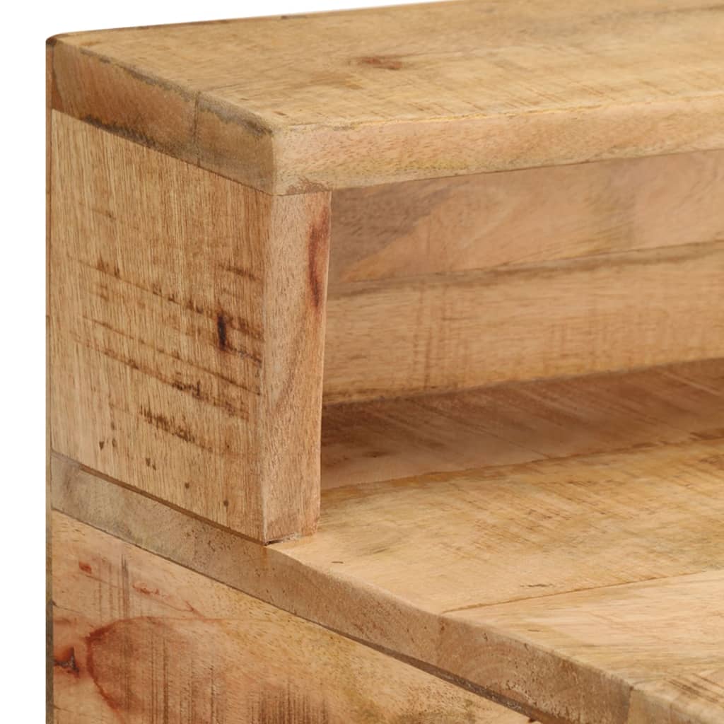 Desk 39.4"x17.7"x35.4" Solid Rough Mango Wood