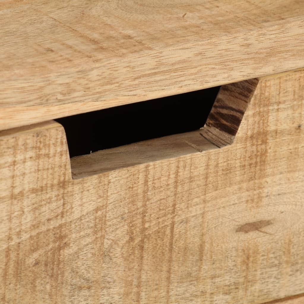 Desk 39.4"x17.7"x35.4" Solid Rough Mango Wood
