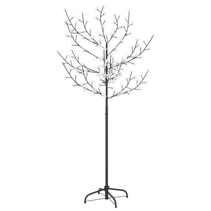 Christmas Tree 120 LEDs Cold White Light Cherry Blossom 5 ft