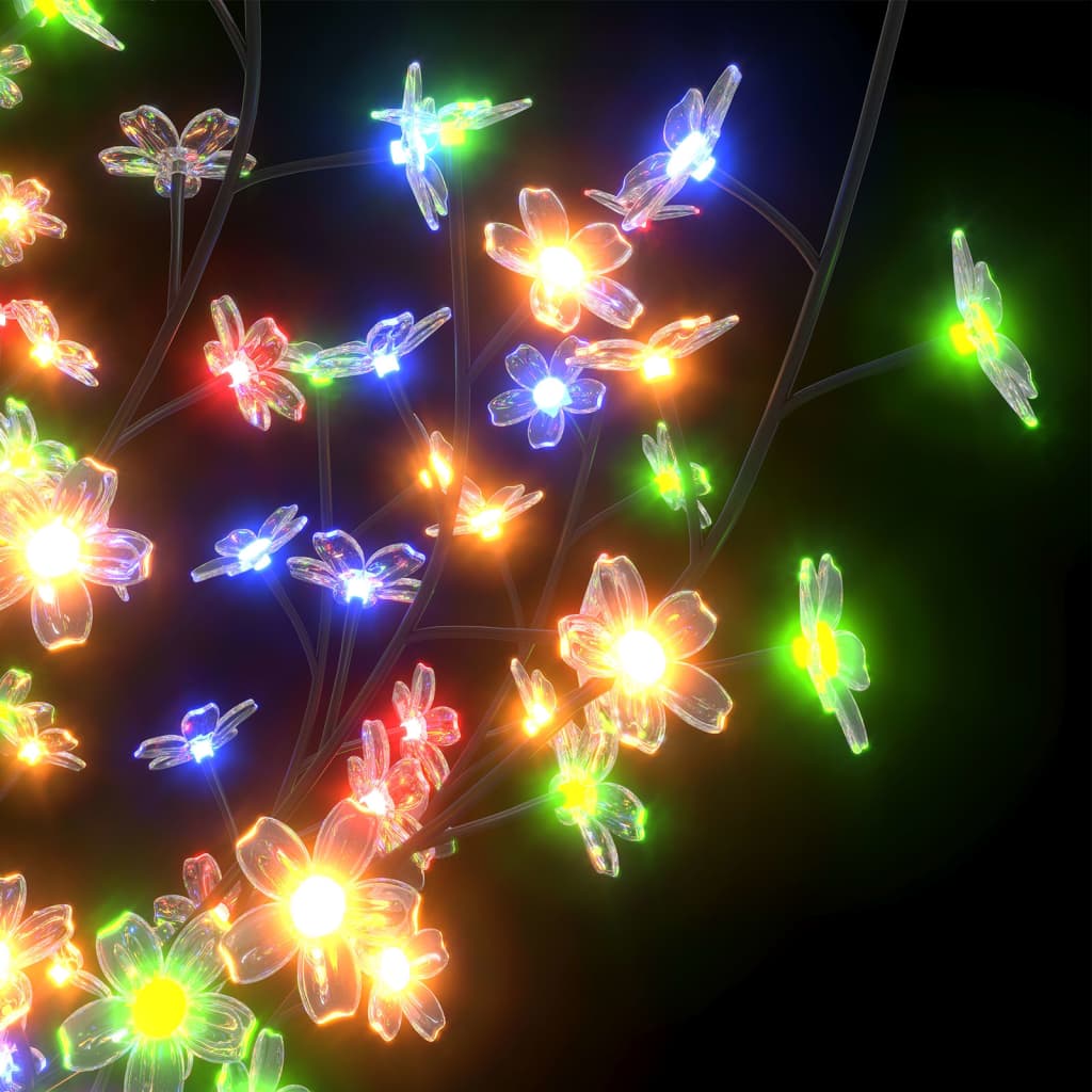 Christmas Tree 220 LEDs Colorful Light Cherry Blossom 7 ft