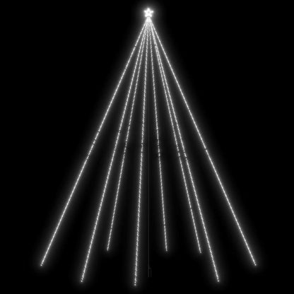 LED Christmas Tree Indoor Outdoor 1300 LEDs Cold White 26.2‘