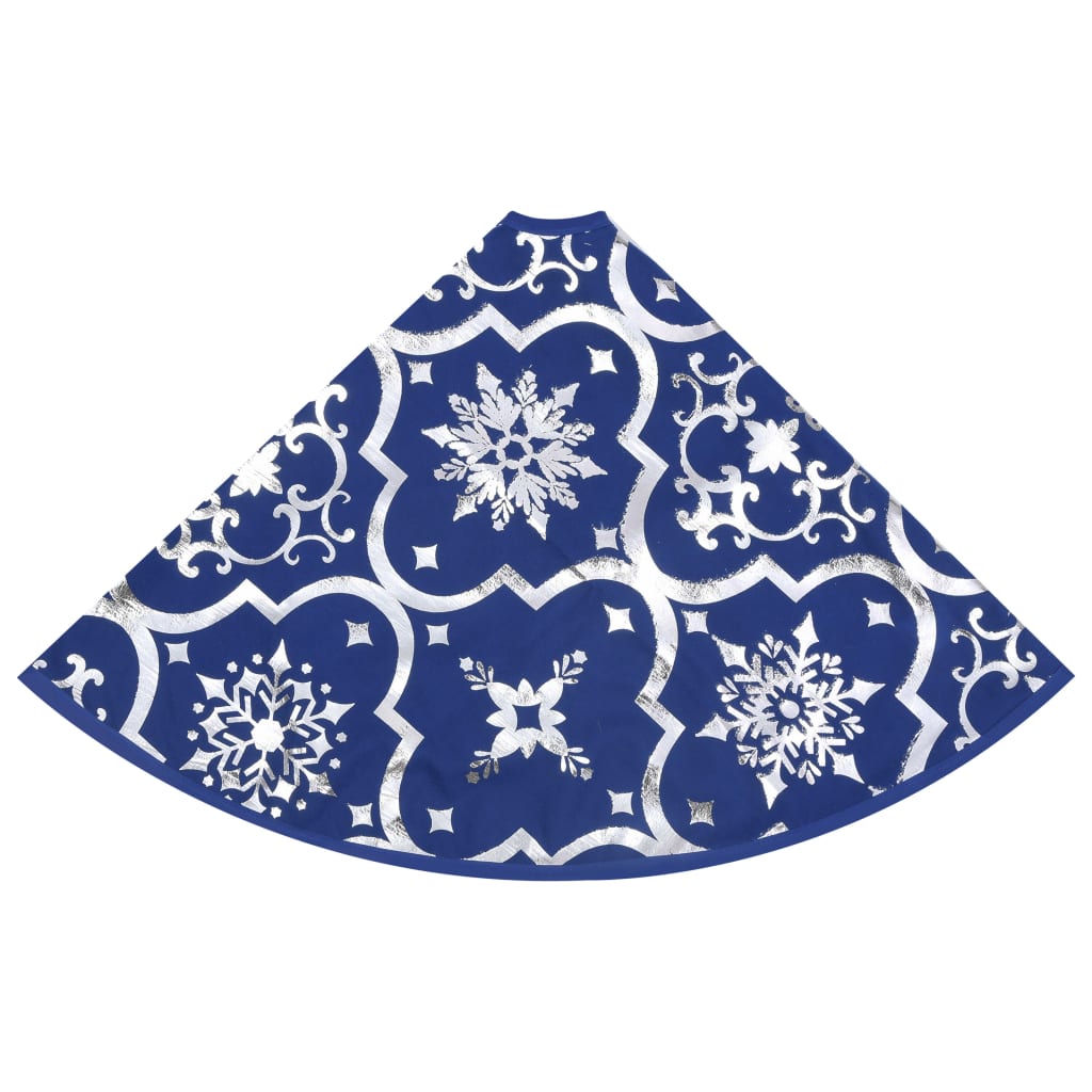 Luxury Christmas Tree Skirt with Sock Blue 5 ft Fabric