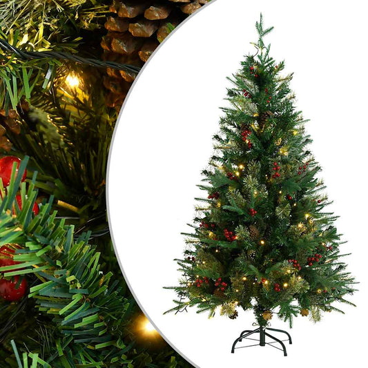 Christmas Tree Green PVC 59.1 in tall Foldable Christmas Tree