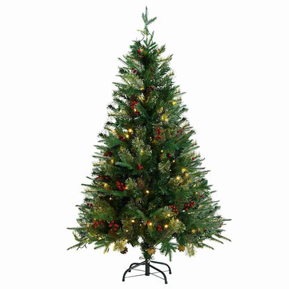 Christmas Tree Green PVC 59.1 in tall Foldable Christmas Tree