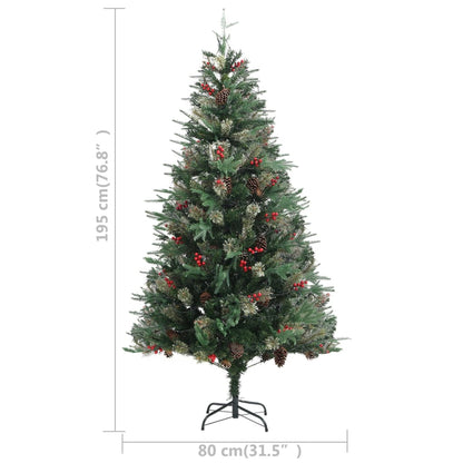 Christmas Tree Green PVC 76.8 in Collapsible Christmas Tree