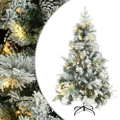 Christmas Tree Green and white PVC Medium Cone-shaped