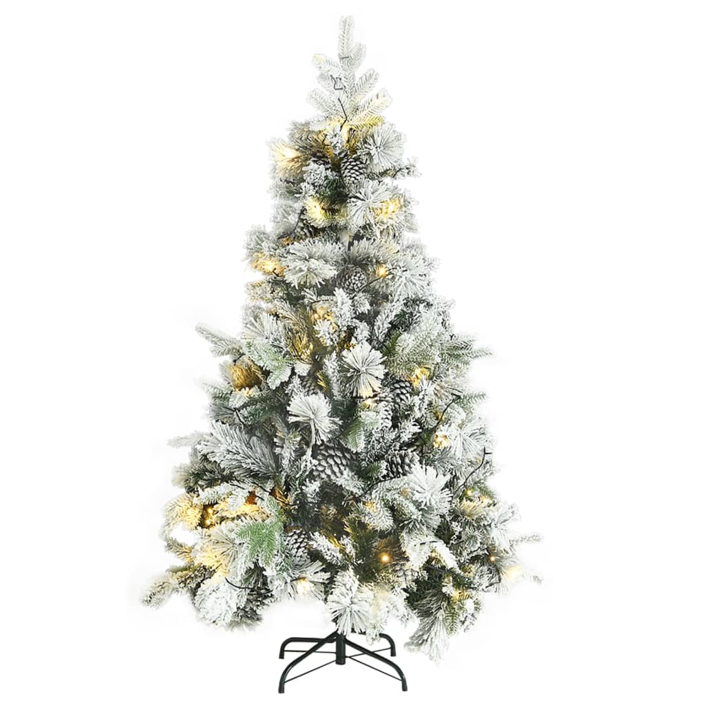 Christmas Tree Green and white PVC Medium Cone-shaped