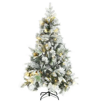 Christmas Tree Green and white PVC Medium Cone-shaped