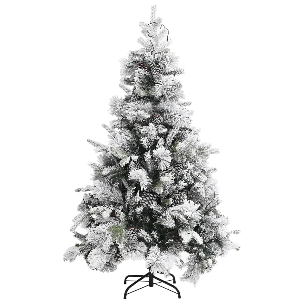 Christmas Tree Green and white PVC Medium Cone-shaped