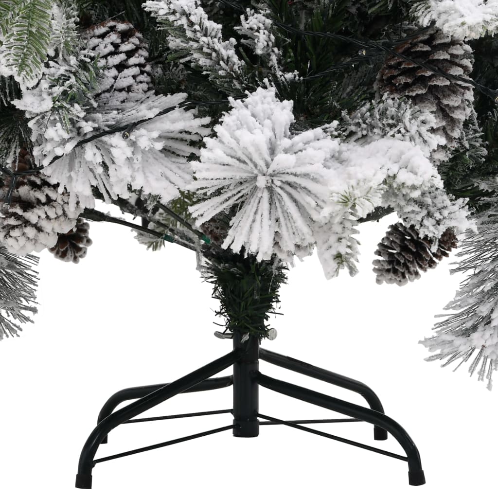 Christmas Tree Green and white PVC Medium Cone-shaped