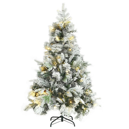 Christmas Tree Green and white PVC, PE, Steel 5 ft