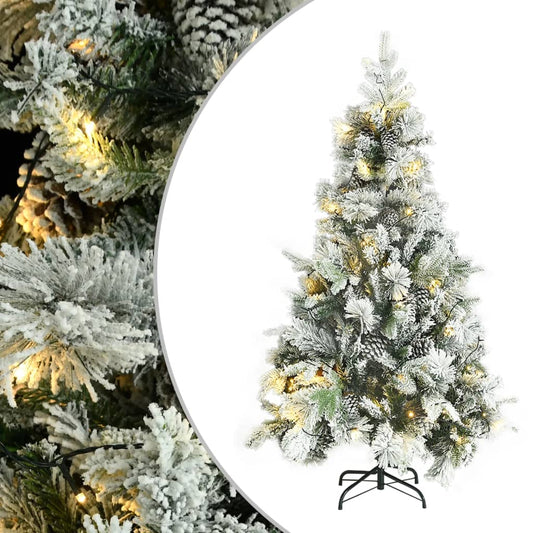 Christmas Tree Green and white PVC, PE, Steel 76.8 in