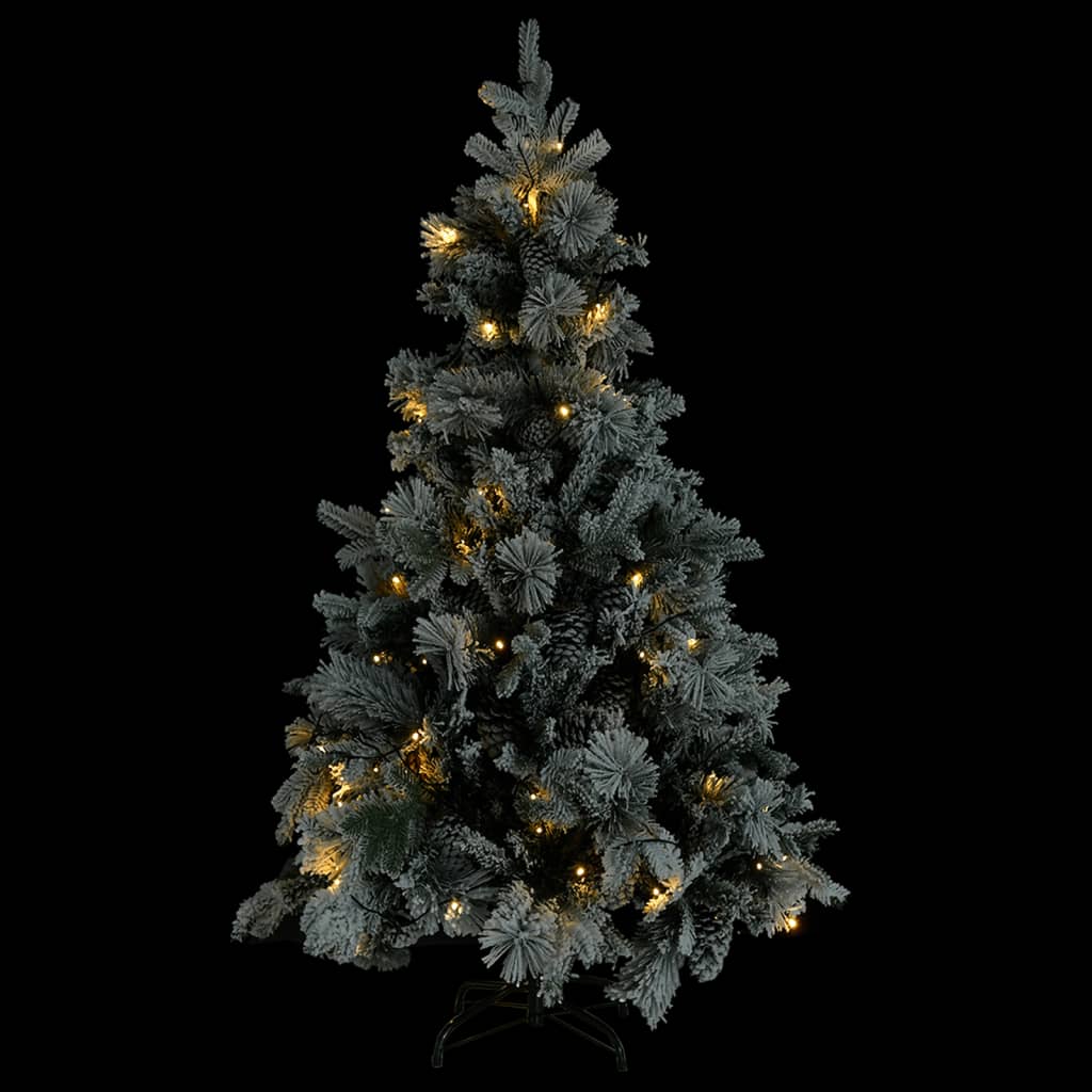 Christmas Tree Green and white PVC, PE, Steel 76.8 in