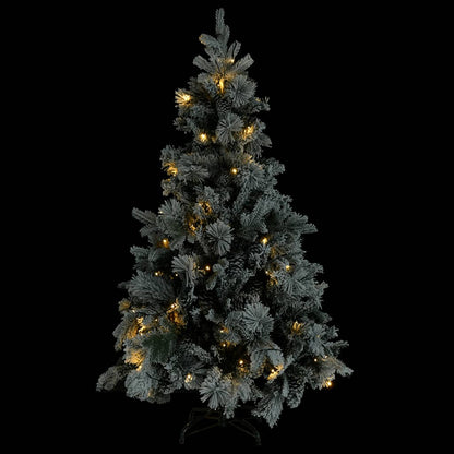 Christmas Tree Green and white PVC, PE, Steel 76.8 in