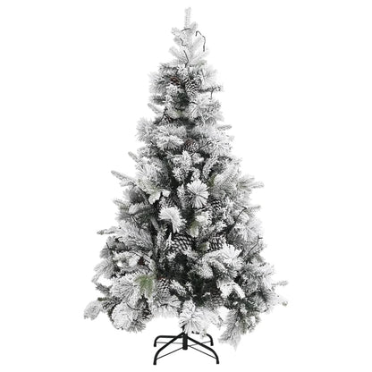 Christmas Tree Green and white PVC, PE, Steel 76.8 in