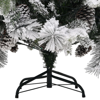 Christmas Tree Green and white PVC, PE, Steel 76.8 in