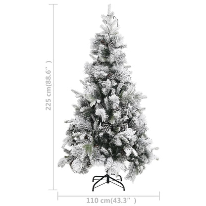 Christmas Tree Green and White PVC, PE, Steel Large