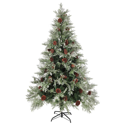 Christmas Tree Green and white PVC, PE, Steel 47.2 in height