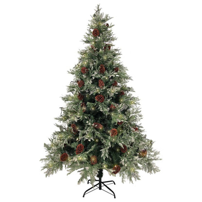 Christmas Tree Green and white PVC, PE, Steel 47.2 in height