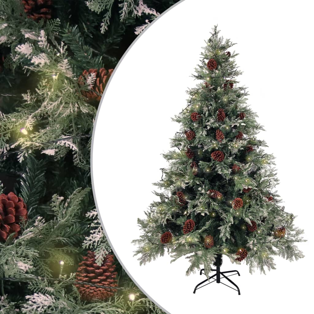 Christmas Tree Green and white PVC, PE, Steel