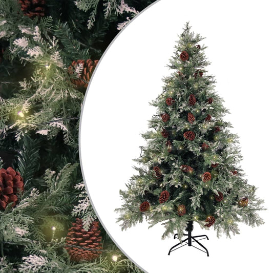 Christmas Tree Green and white PVC, PE, Steel