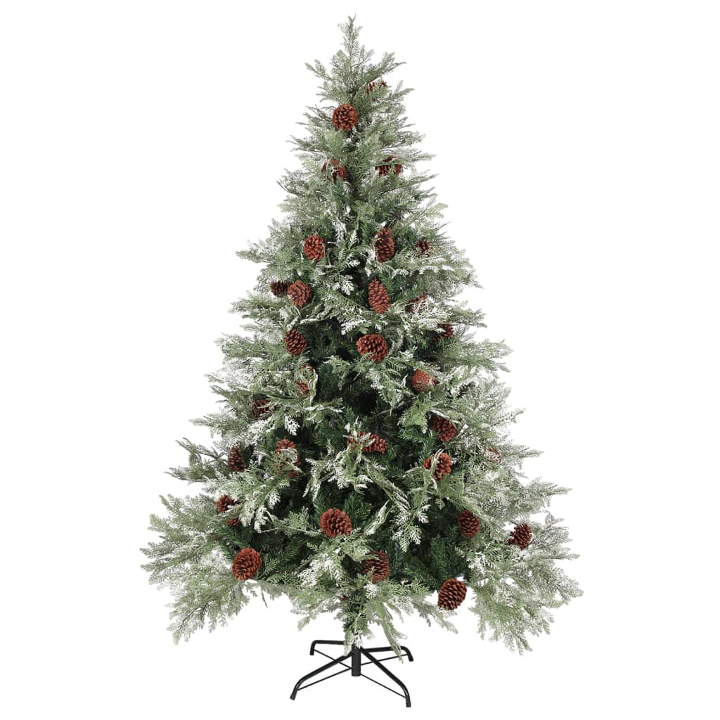 Christmas Tree Green and white PVC, PE, Steel