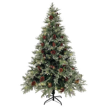 Christmas Tree Green and white PVC, PE, Steel