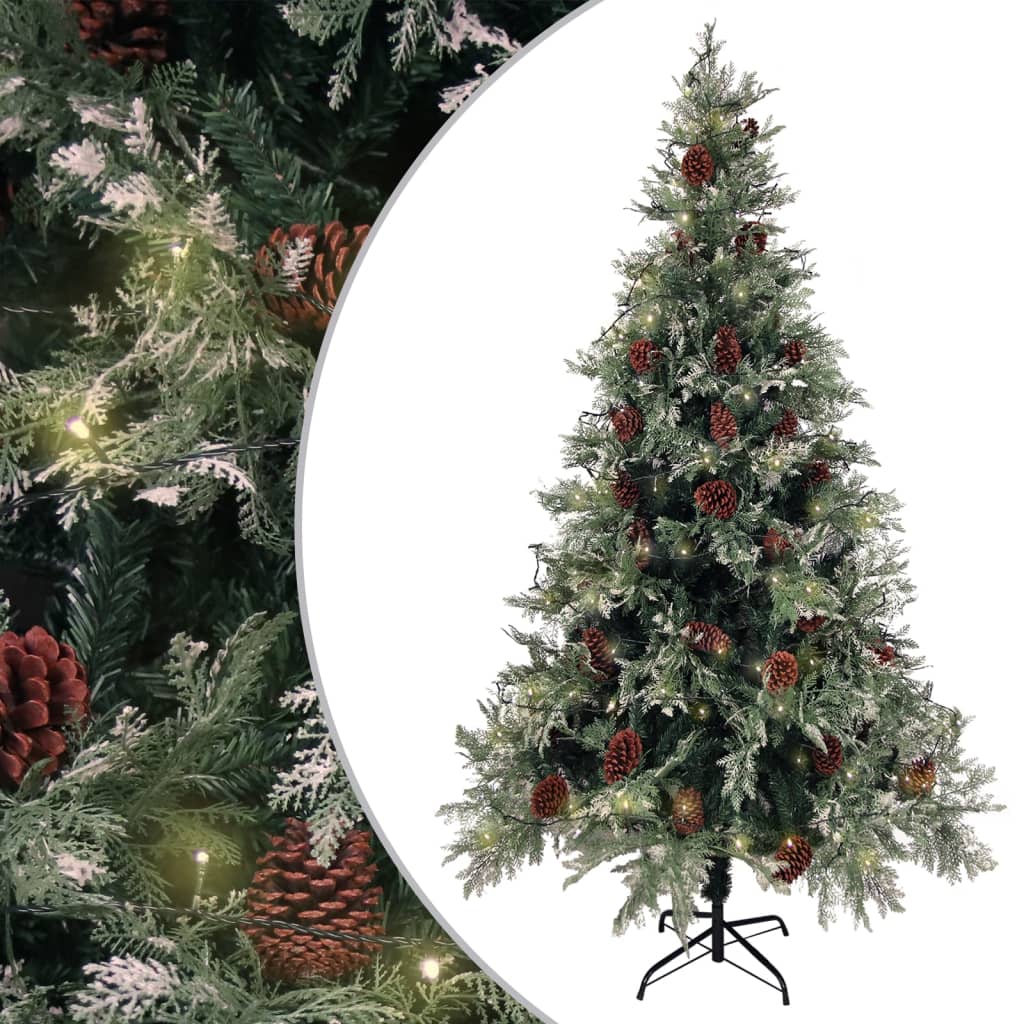 Christmas Tree Green and white PVC 76.8 in Collapsible