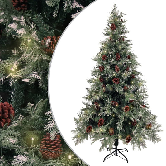 Christmas Tree Green and white PVC 76.8 in Collapsible