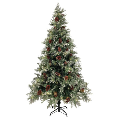 Christmas Tree Green and white PVC 76.8 in Collapsible
