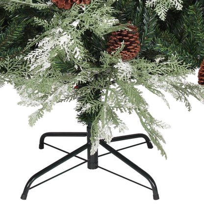 Christmas Tree Green and white PVC 76.8 in Collapsible