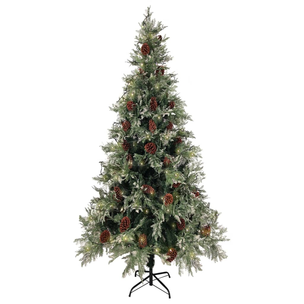 Christmas Tree Green and White PVC, PE, Steel Large