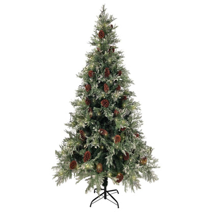 Christmas Tree Green and White PVC, PE, Steel Large