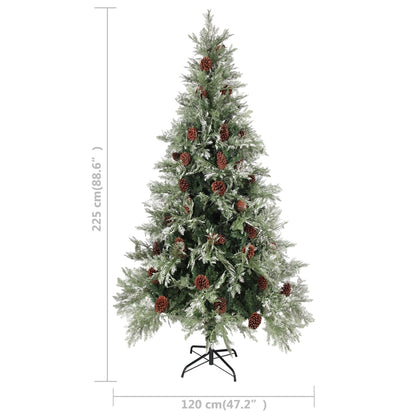 Christmas Tree Green and White PVC, PE, Steel Large