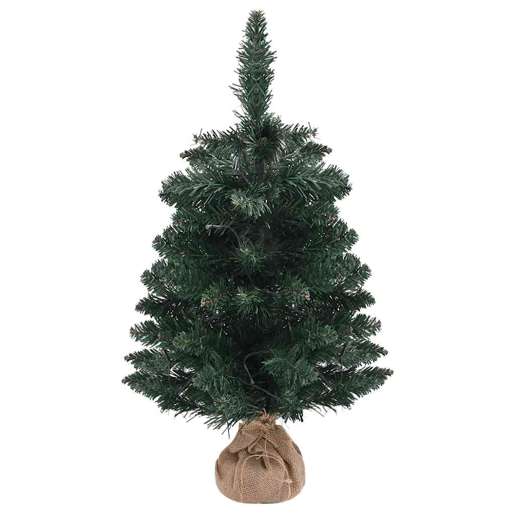 Fake Christmas Tree Green PVC Small Faux Tree Cone-shaped