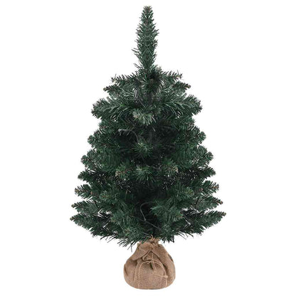 Fake Christmas Tree Green PVC Small Faux Tree Cone-shaped
